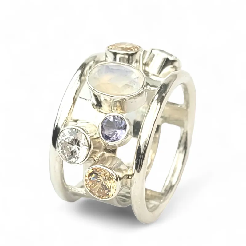Martens sølvring med tanzanite