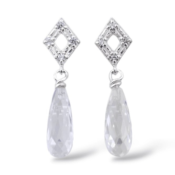 Hovedbilde Øredobber Tiara med krystall og cubic zirkonia